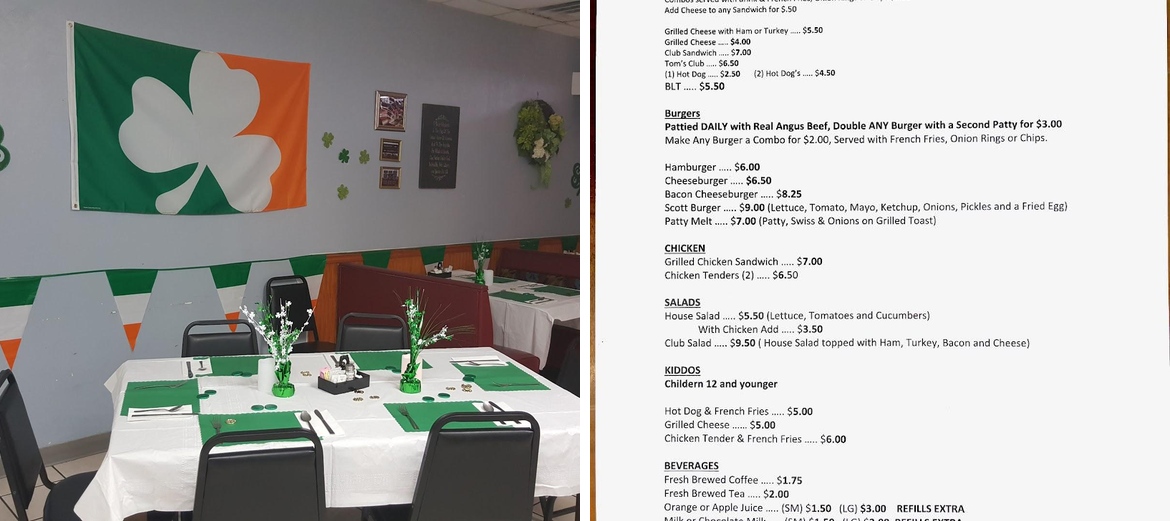 City Cafe Menu