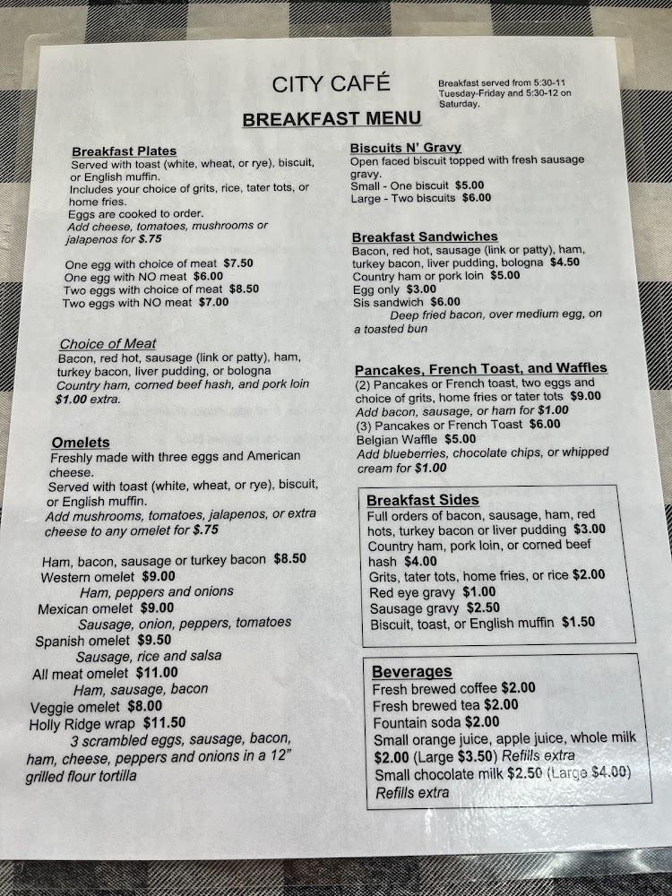 City Cafe Menu image 3