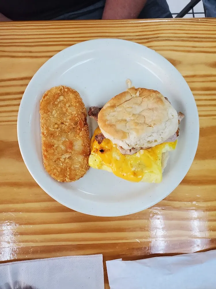 Pork Loin Cheese & Egg Biscuit